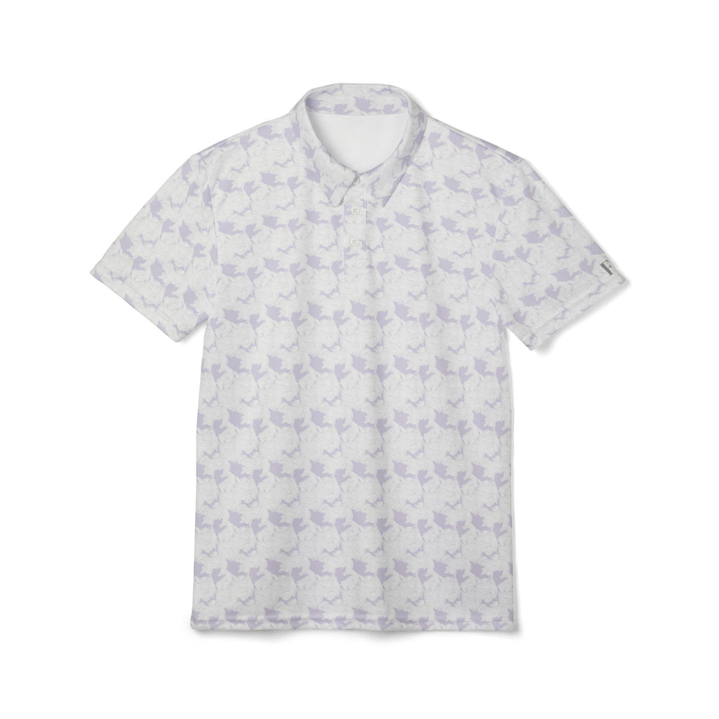 White & Lavender Breezy F9 Polo