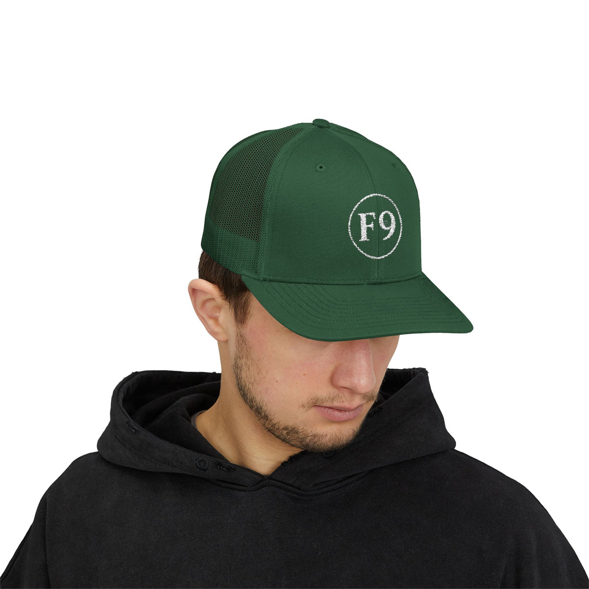 F9 Classic Circle Trucker Hat "Green"