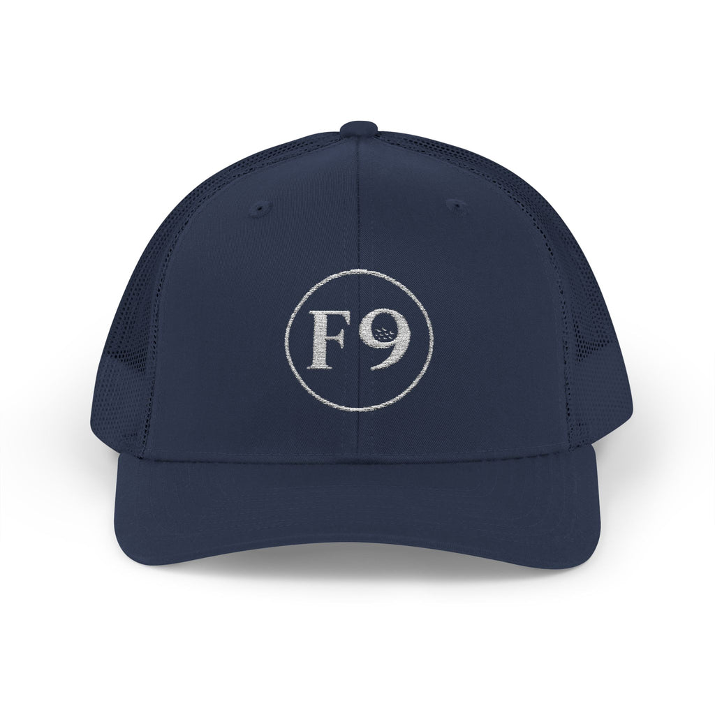 F9 Classic Circle Trucker Hat "Navy"