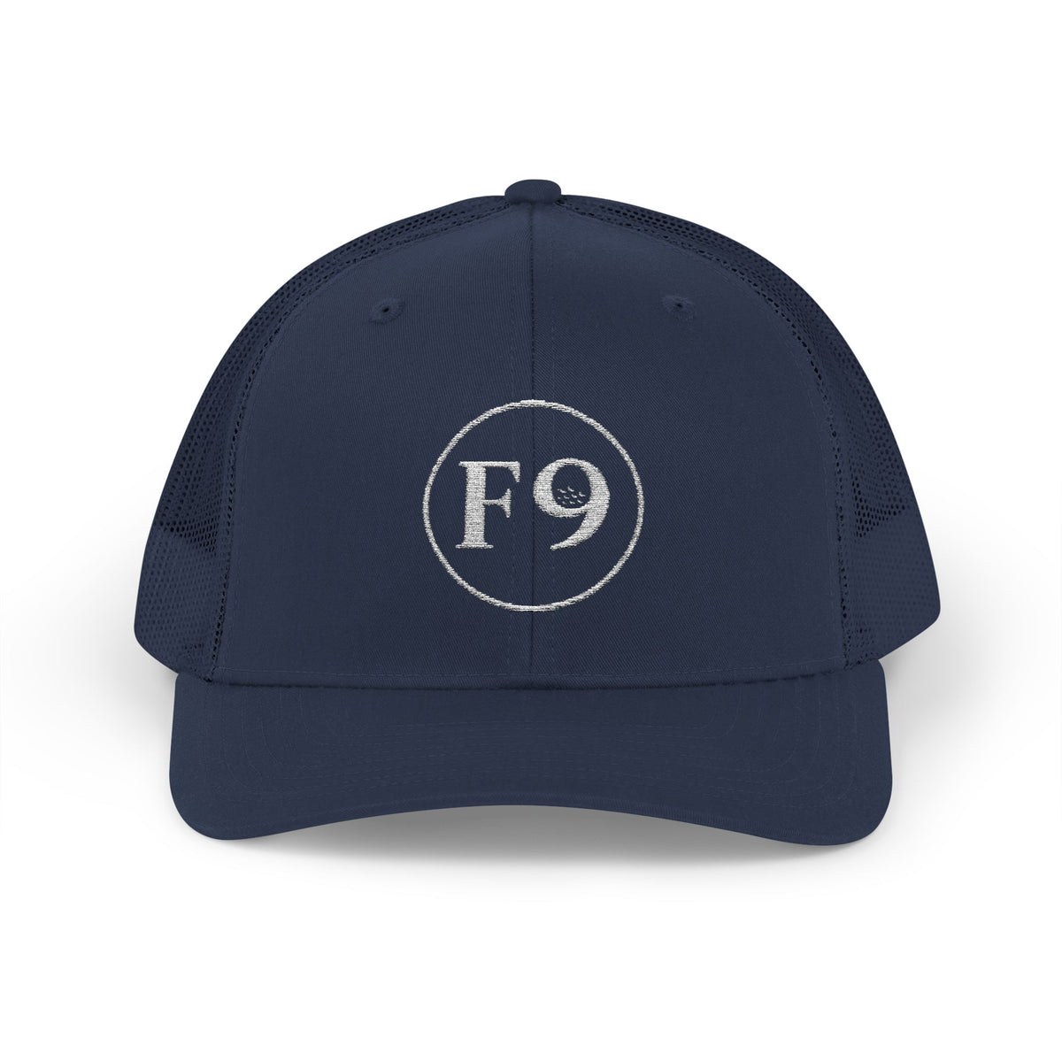 F9 Classic Circle Trucker Hat "Navy"