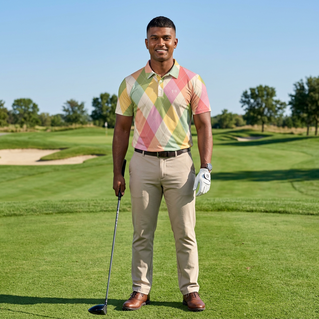 Pastel Argyle F9 Polo