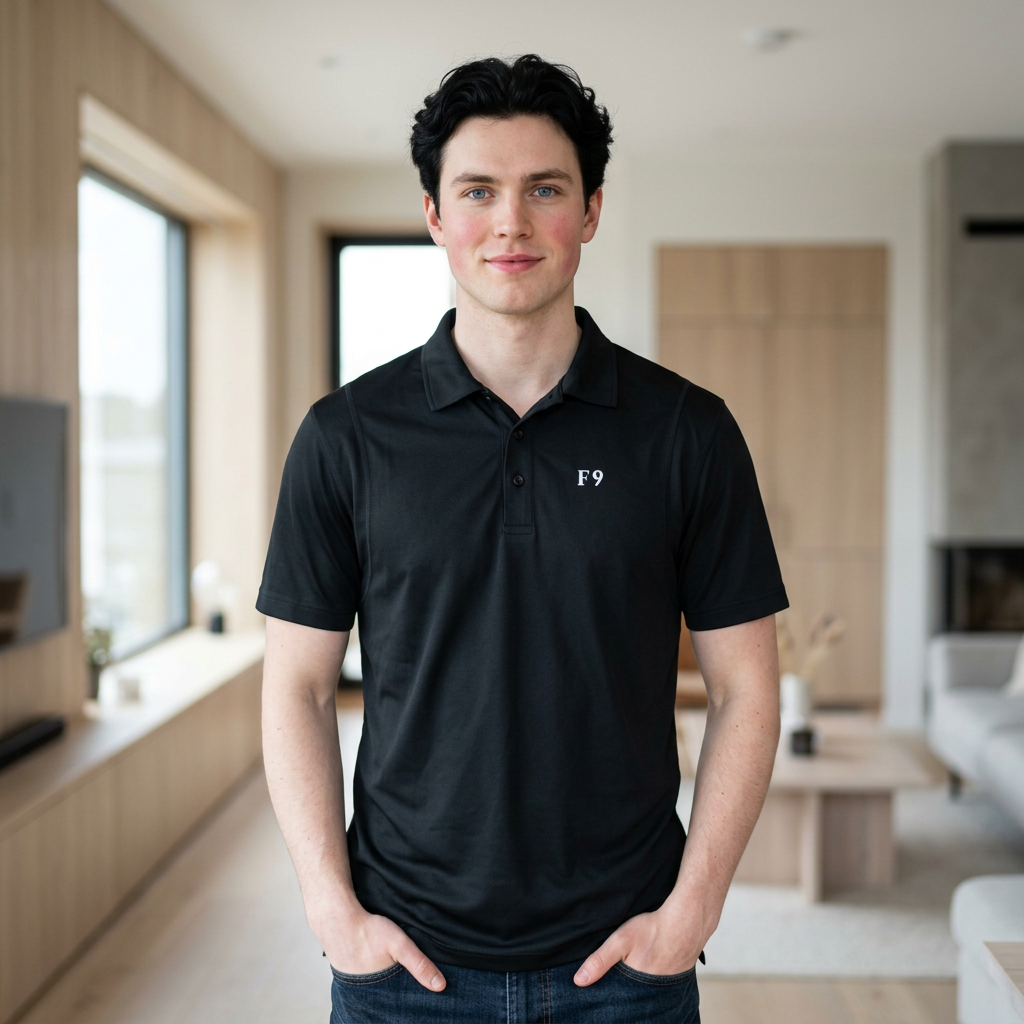F9 Classic Performance Polo "Black"