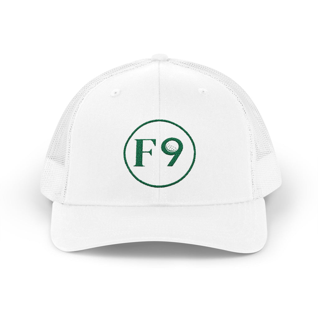 F9 Classic Circle Trucker Hat "White"